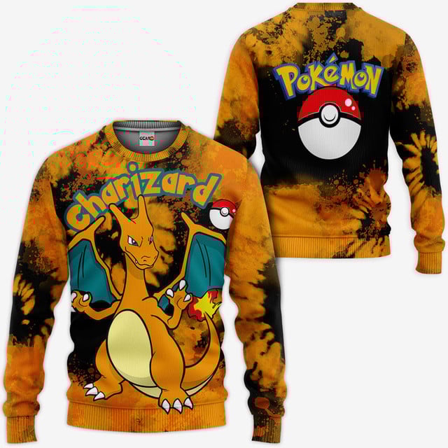 Charizard Premium Outerwear - Iconic Look Tie Dye Style