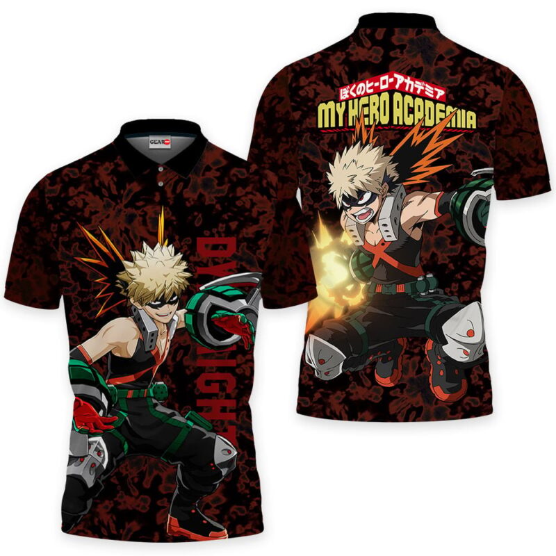 Katsuki Bakugo Polo Shirt Perfect Gift Idea