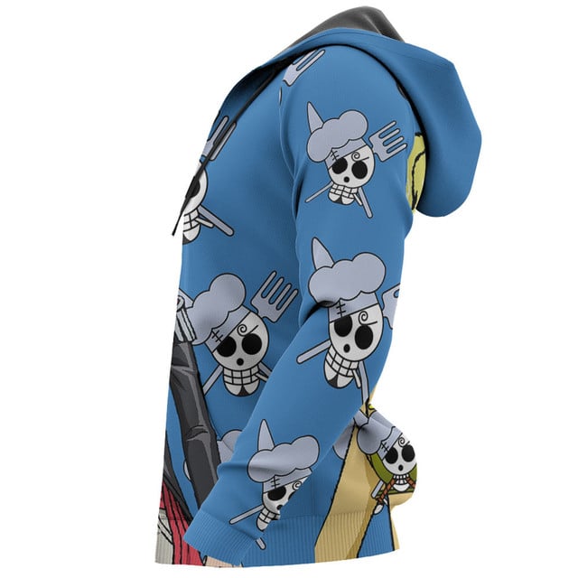 Vinsmoke Sanji Premium Outerwear Movie Red Merch Clothes