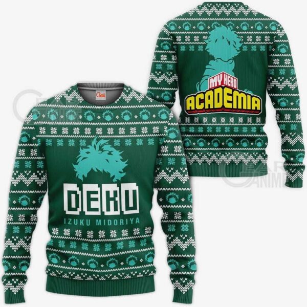 Izuku Midoriya Ugly Christmas Sweater Deku Xmas Shirt
