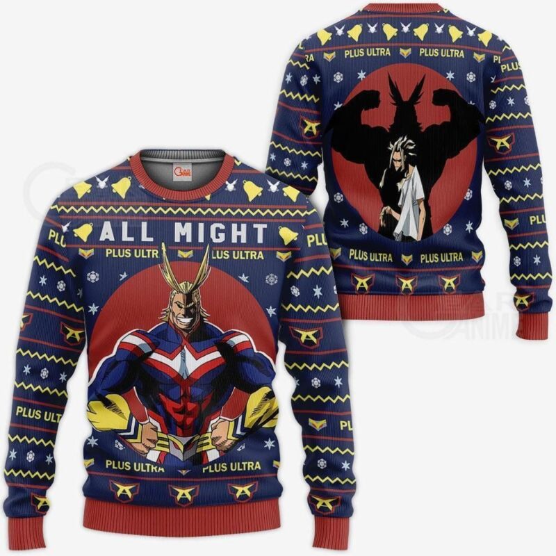 All Might Premium Outerwear Ugly Christmas Shirt