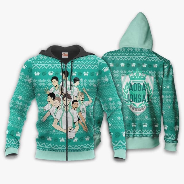 Aoba Johsai Premium Outerwear Ugly Christmas Shirt