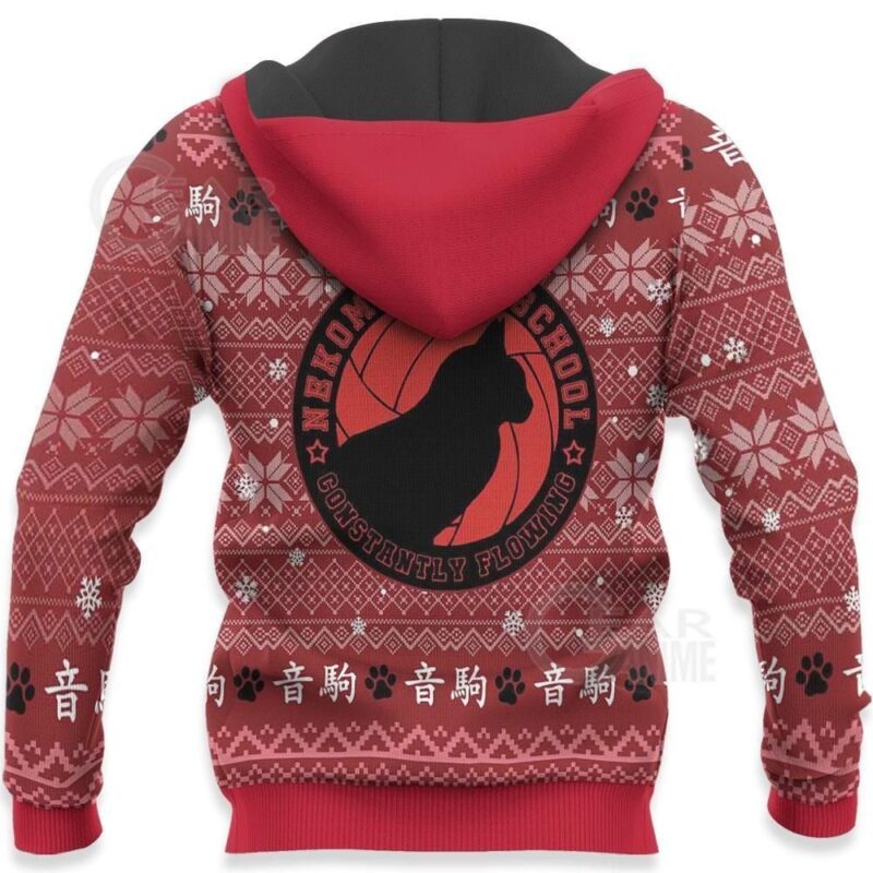 Nekoma High Premium Outerwear Ugly Christmas Shirt
