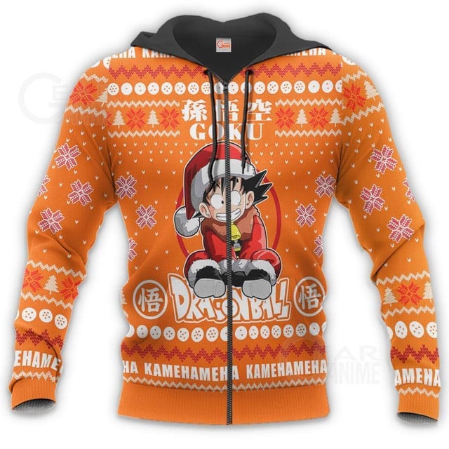 Goku Kid Premium Outerwear Ugly Christmas