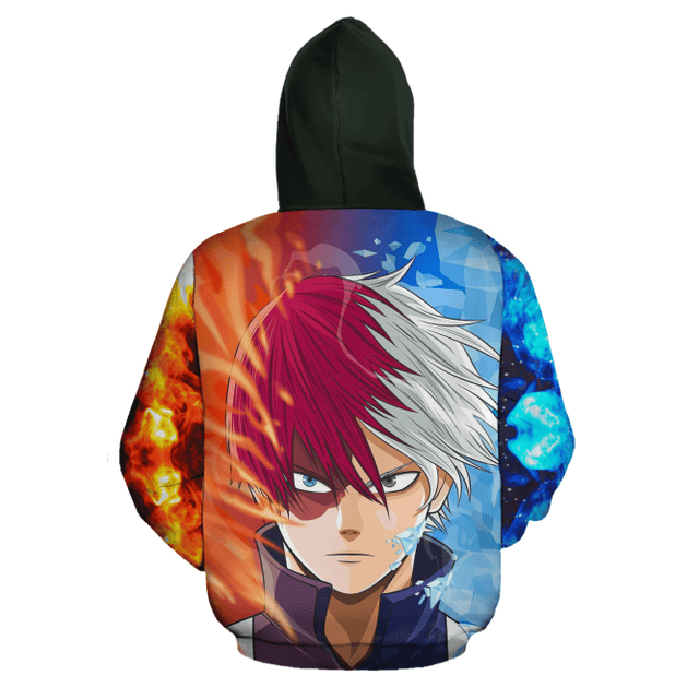 Shoto Todoroki Premium Outerwear Ice & Fire Anime