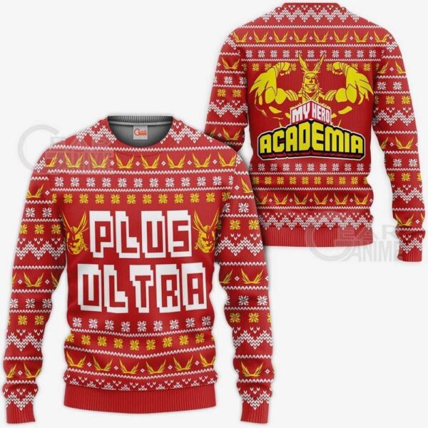 All Might Plus Ultra Premium Outerwear Ugly Christmas