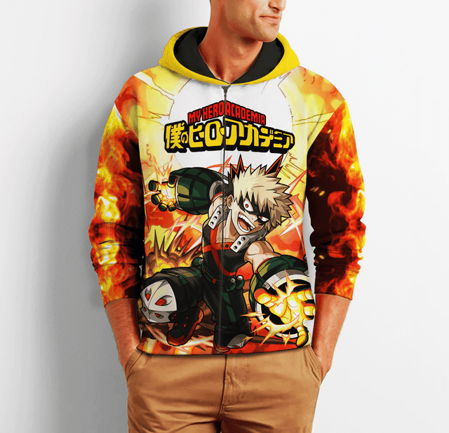 Katsuki Bakugou Premium Outerwear Fan Gift