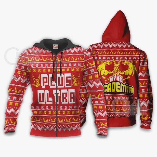 All Might Plus Ultra Premium Outerwear Ugly Christmas