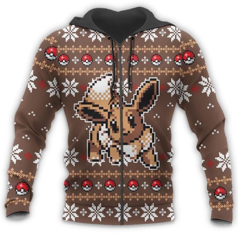 Ugly Christmas Sweater Eevee Xmas Gift