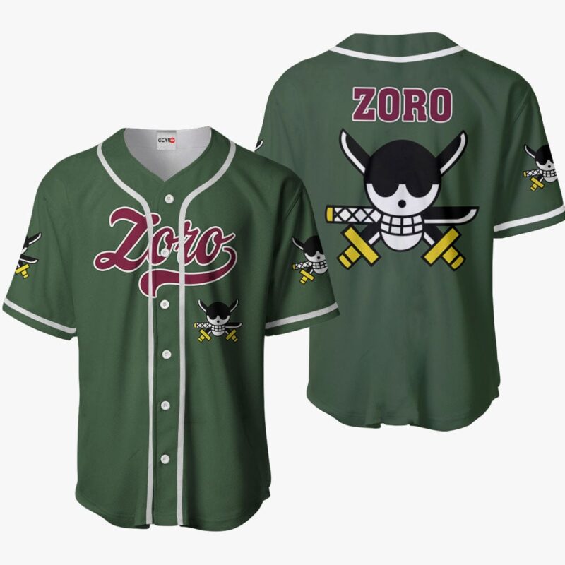 Roronoa Zoro Jolly Roger Baseball Jersey
