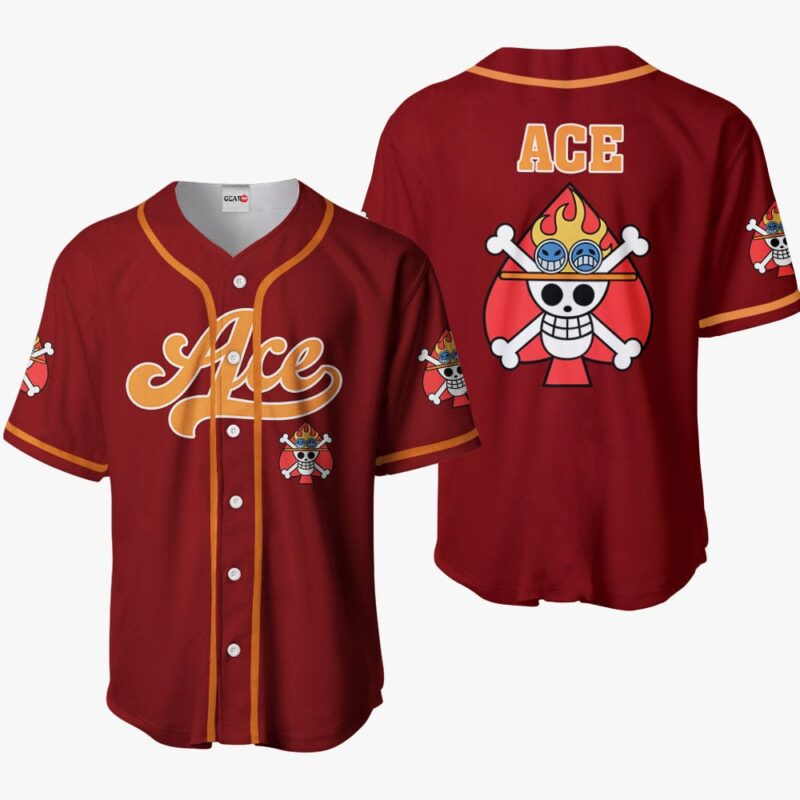 Portgas D. Ace Jolly Roger Baseball Jersey