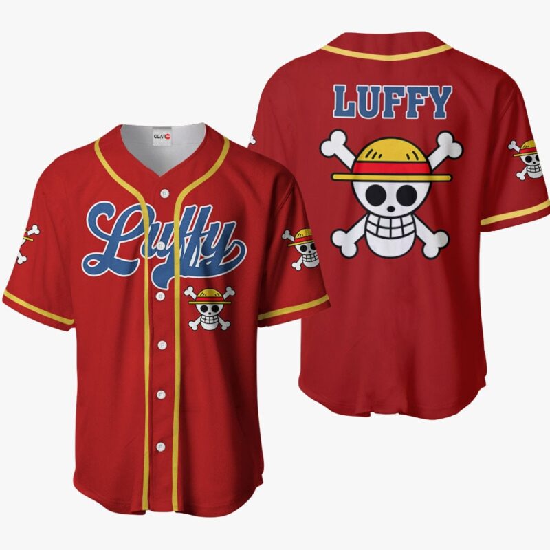 Monkey D. Luffy Jolly Roger Baseball Jersey
