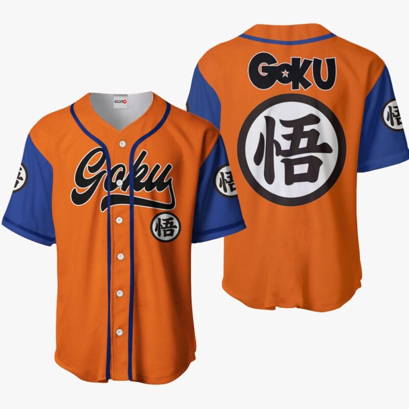 Goku Kanji Symbol Baseball Jersey