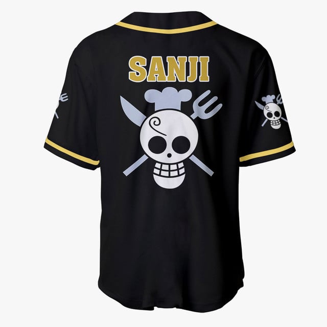 Vinsmoke Sanji Jolly Roger Baseball Jersey
