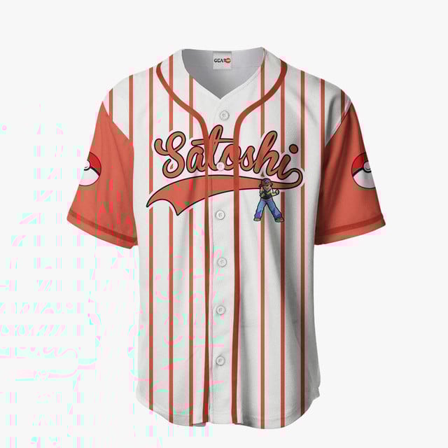 Ash Ketchum Satoshi Baseball Jersey