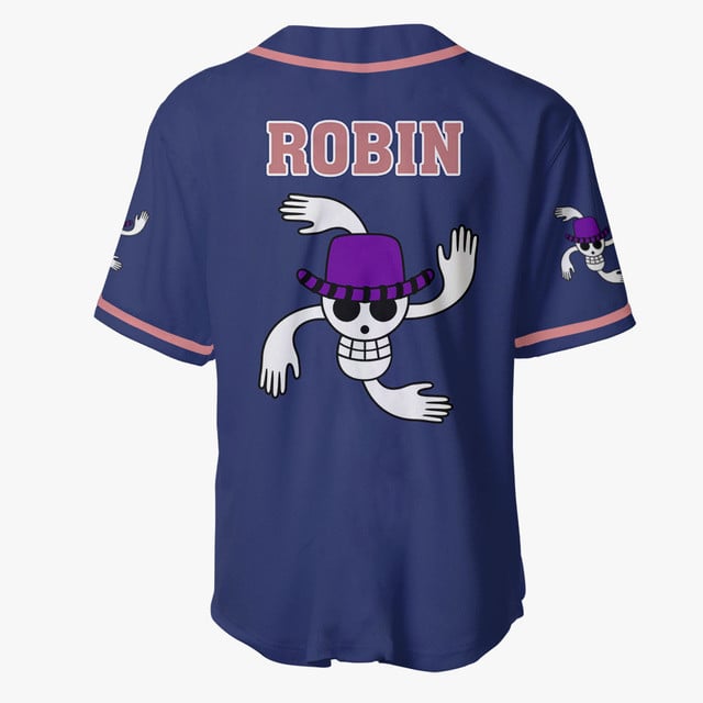 Nico Robin Jolly Roger Baseball Jersey