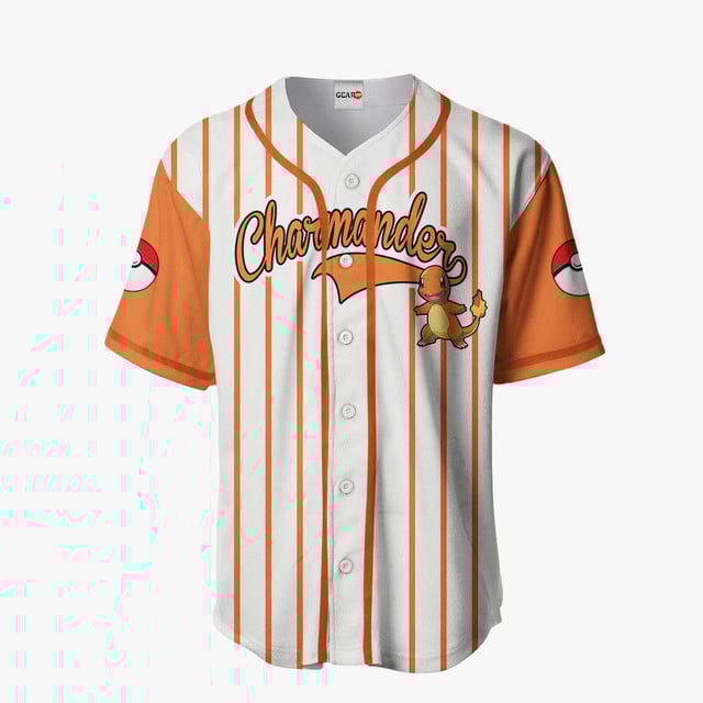 Charmander Baseball Jersey For Fans