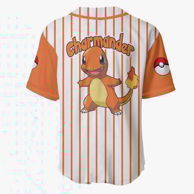 Charmander Baseball Jersey For Fans