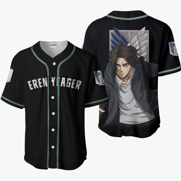 Eren Yeager Baseball Jersey Final Anime