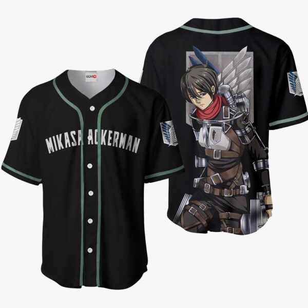 Mikasa Ackerman Baseball Jersey Final Anime