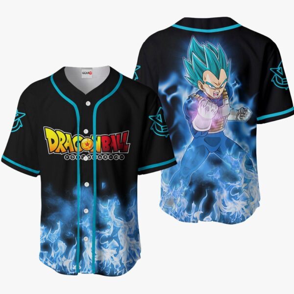 Vegeta Saiyan Blue Baseball Jersey