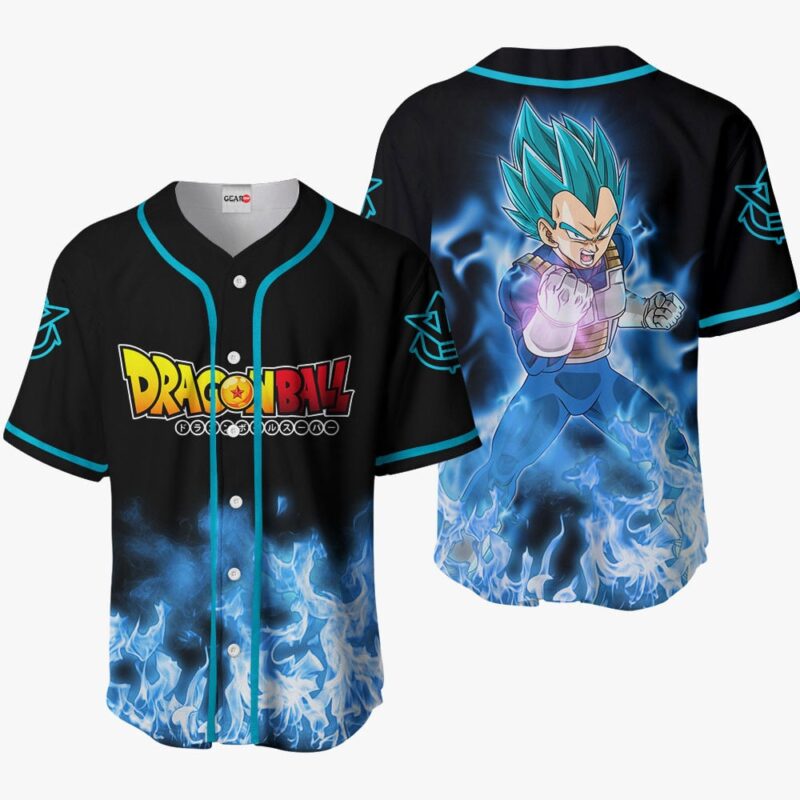 Vegeta Saiyan Blue Baseball Jersey