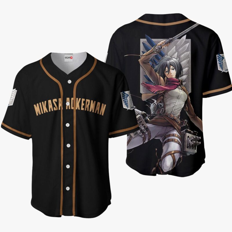 Mikasa Ackerman Baseball Jersey