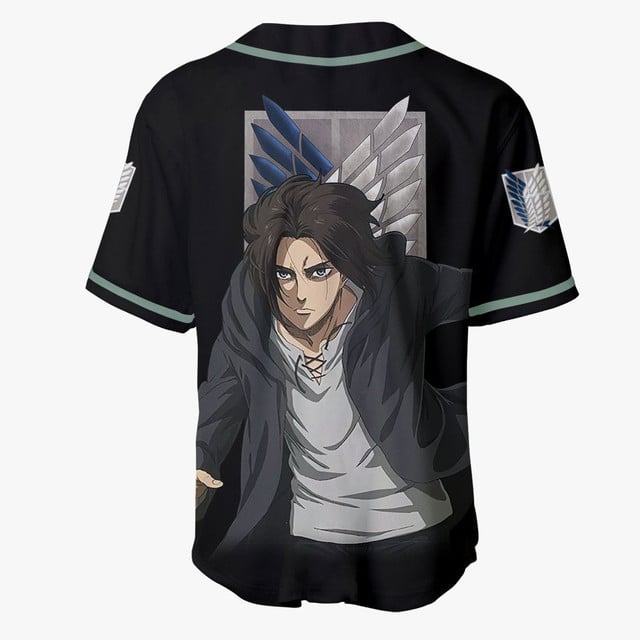 Eren Yeager Baseball Jersey Final Anime