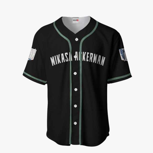 Mikasa Ackerman Baseball Jersey Final Anime