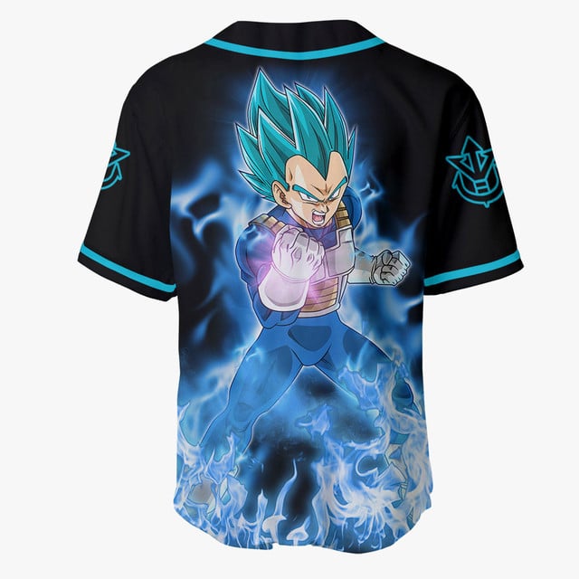 Vegeta Saiyan Blue Baseball Jersey