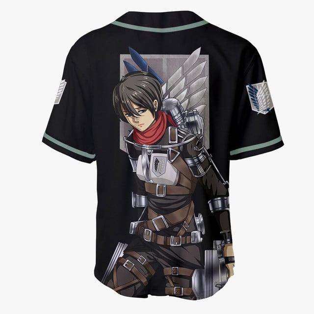 Mikasa Ackerman Baseball Jersey Final Anime