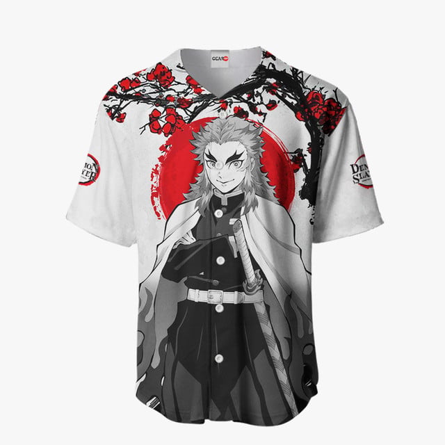 Kyoujurou Rengoku Baseball Jersey - Japan Style