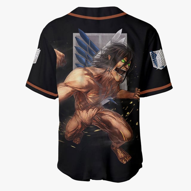 Eren Yeager Titan Baseball Jersey