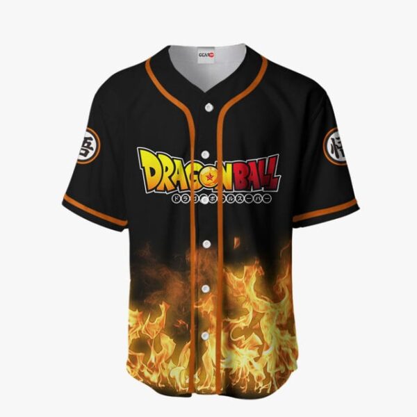 Goku Baseball Jersey Fire Styles
