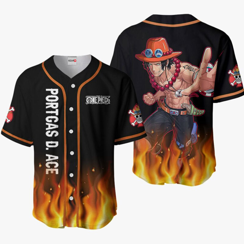 Portgas D Ace Baseball Jersey OP