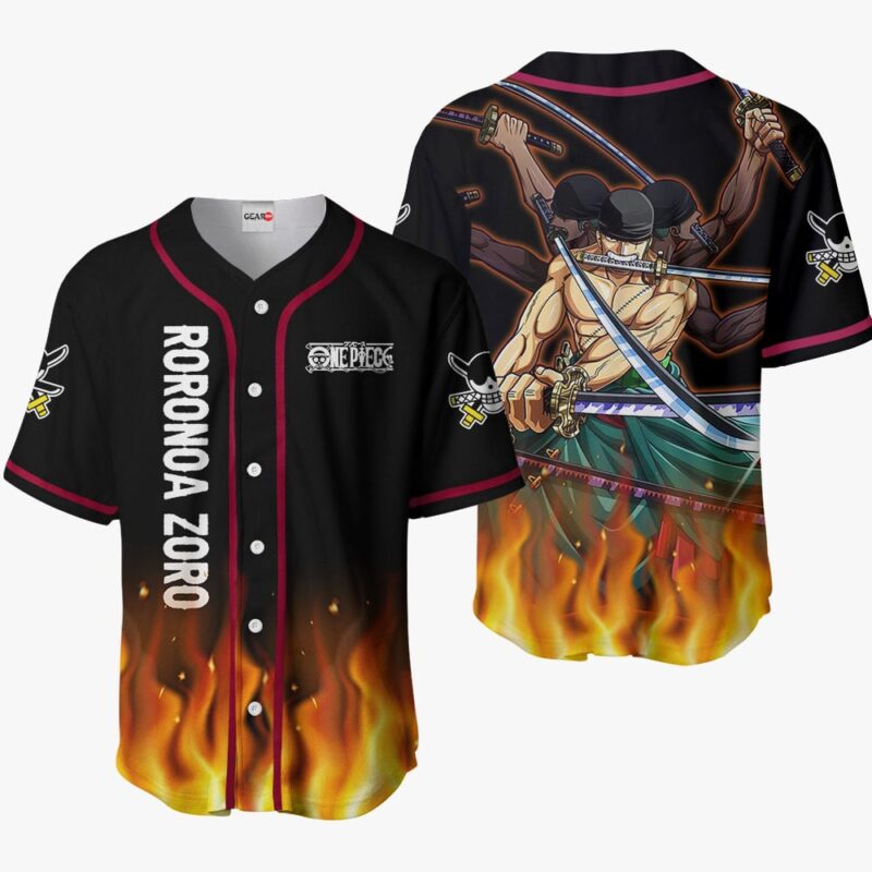 Roronoa Zoro Ashura Baseball Jersey OP Anime