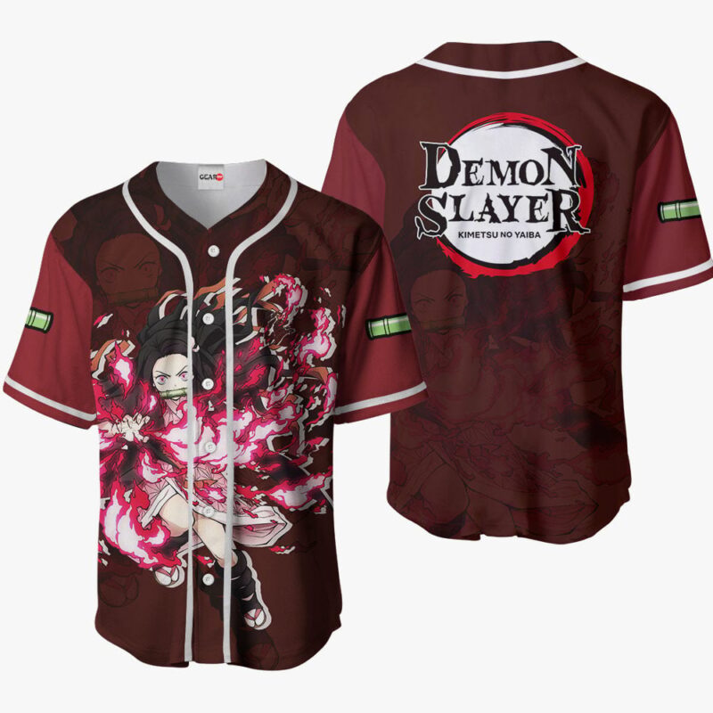 Nezuko Blood Demon Art Baseball Jersey