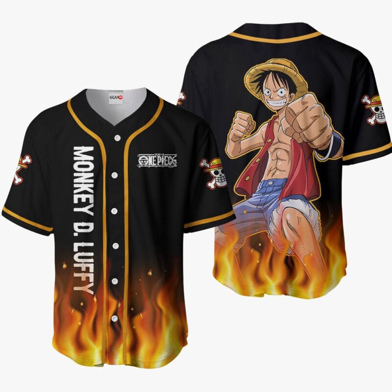 Monkey D Luffy Baseball Jersey OP Anime