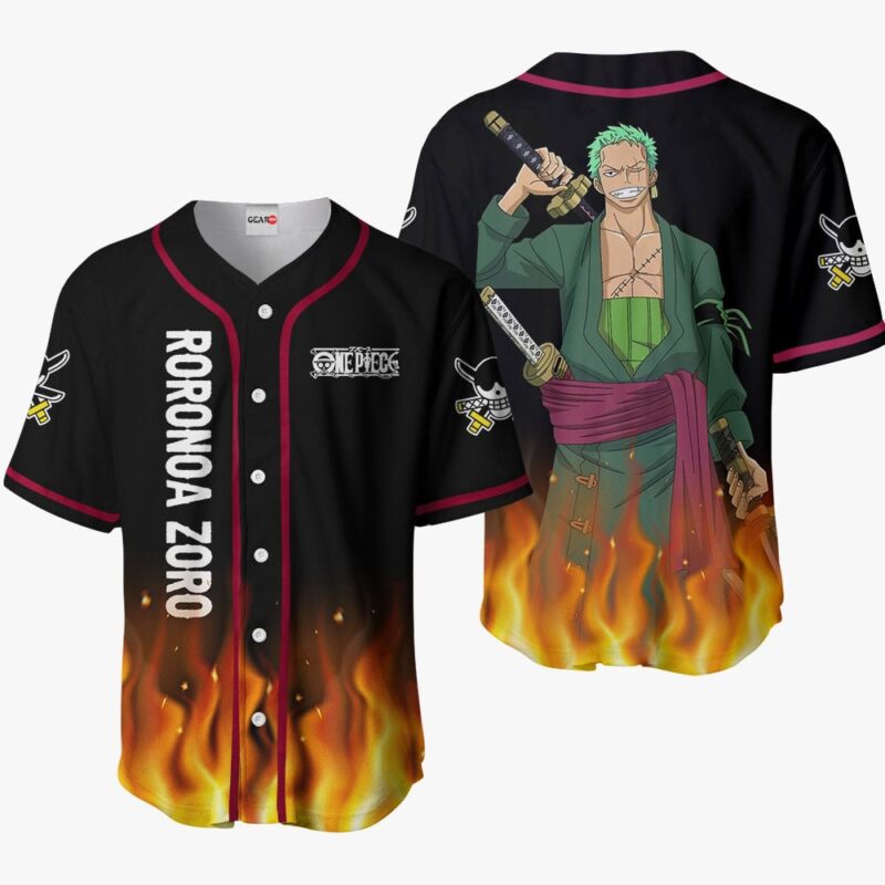 Roronoa Zoro Baseball Jersey OP Anime