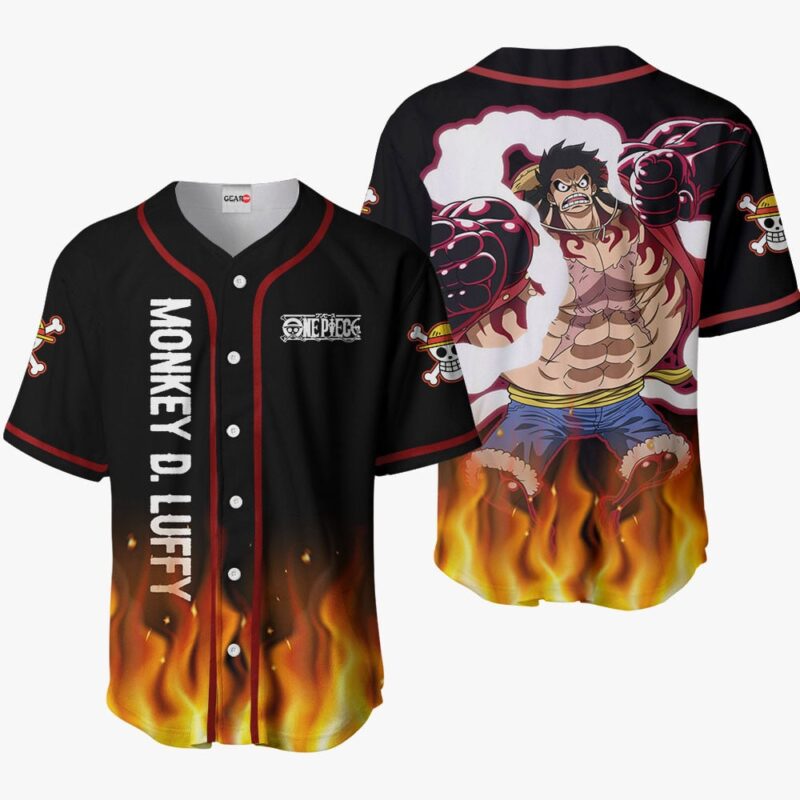 Monkey D Luffy Gear 4 Baseball Jersey OP Anime