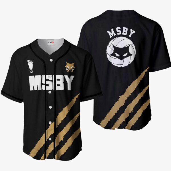 MSBY Baseball Jersey Black Costume