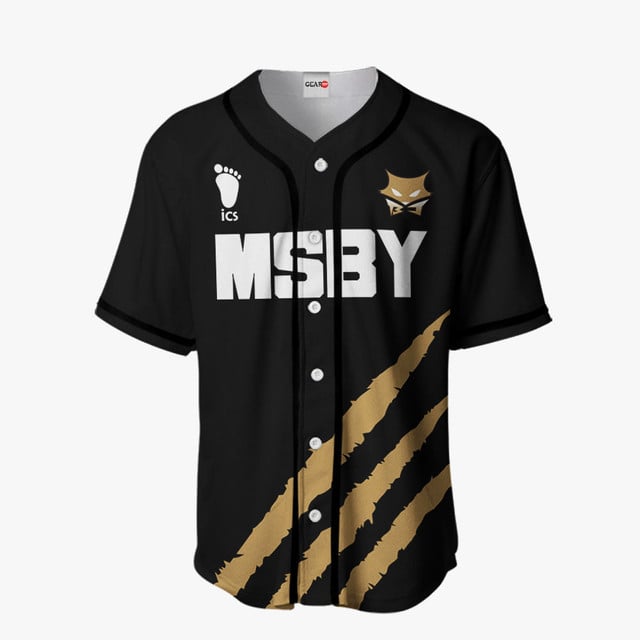 MSBY Baseball Jersey Black Costume