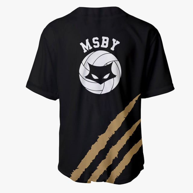 MSBY Baseball Jersey Black Costume