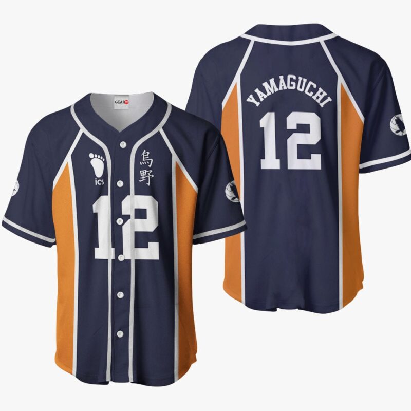 Tadashi Yamaguchi Baseball Jersey Costume