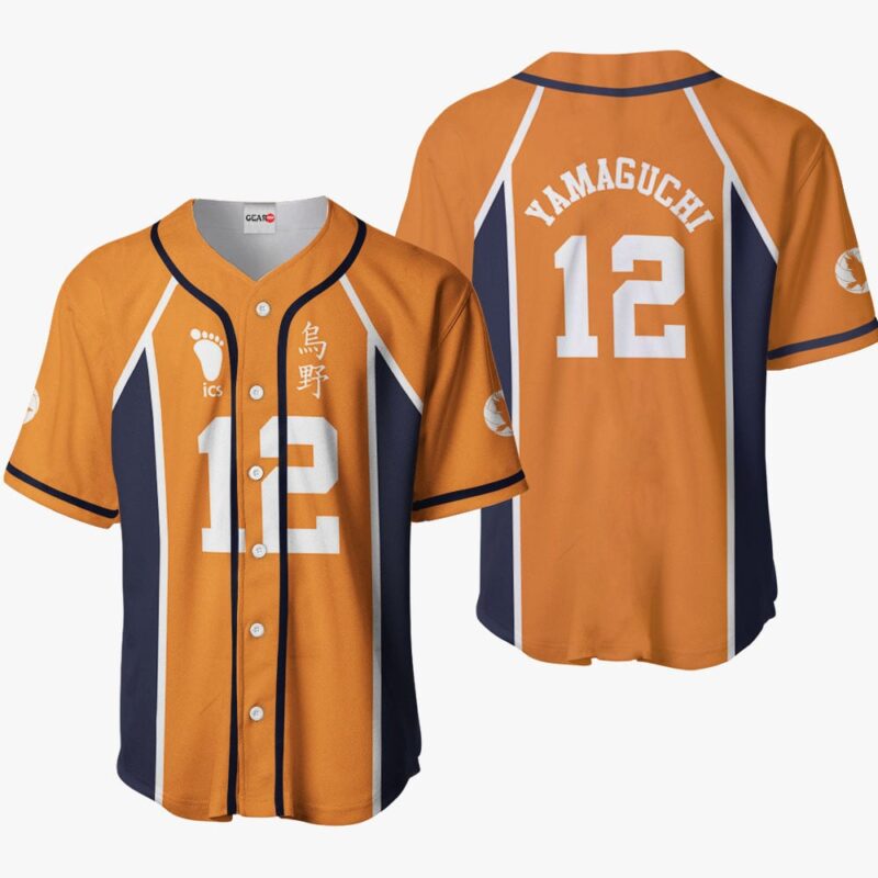 Tadashi Yamaguchi Baseball Jersey Costume