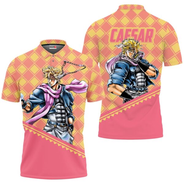 Caesar Anthonio Zeppeli Polo Shirt JJBA Anime
