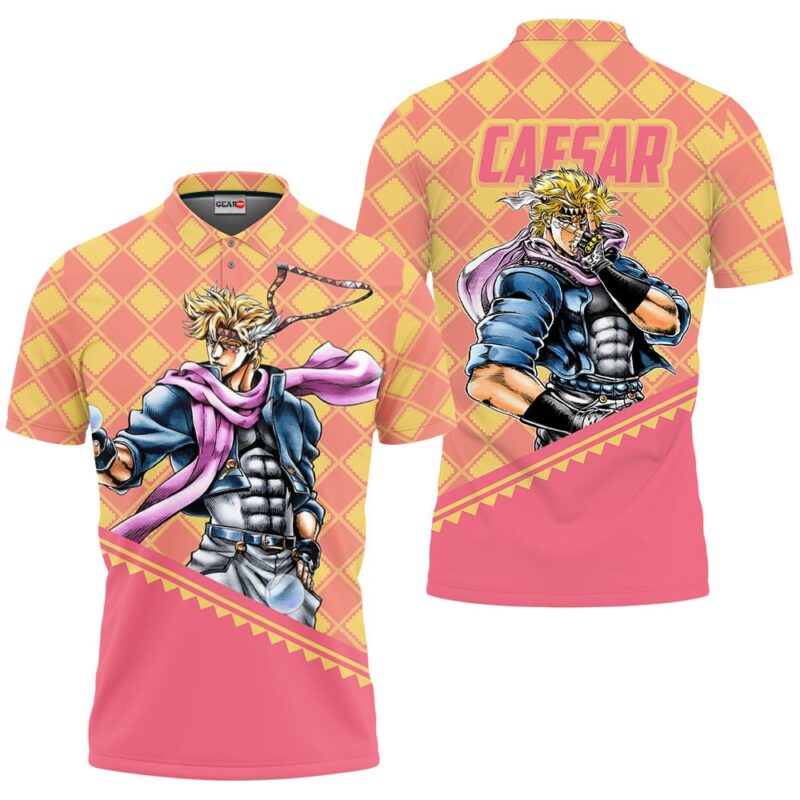 Caesar Anthonio Zeppeli Polo Shirt JJBA Anime