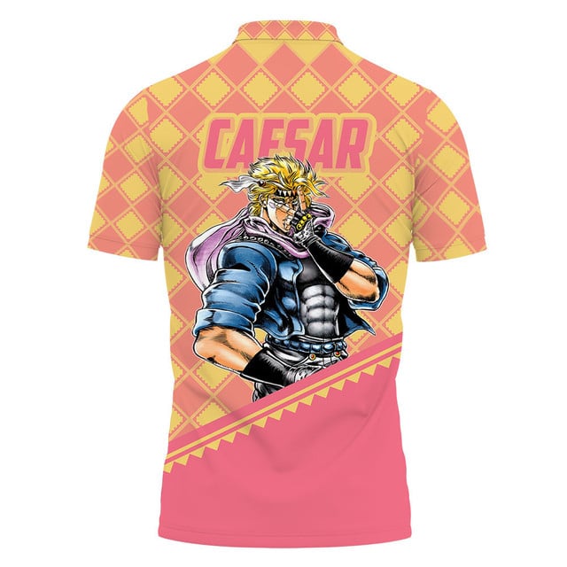 Caesar Anthonio Zeppeli Polo Shirt JJBA Anime