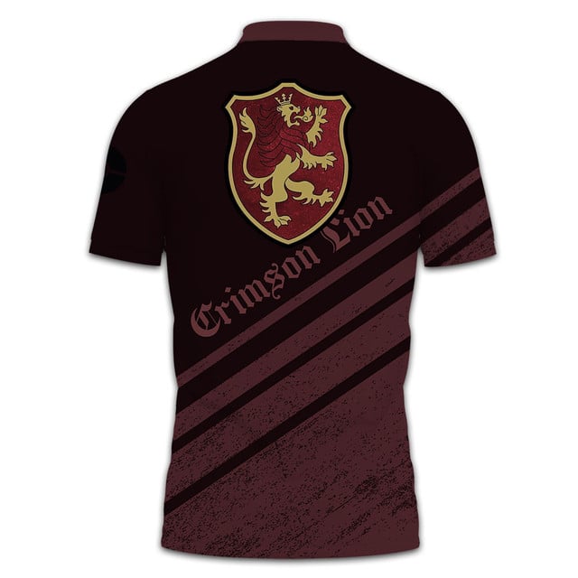 Crimson Lion Polo Shirt