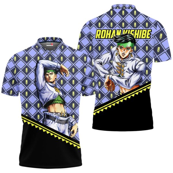 Rohan Kishibe Polo Shirt JJBA Anime